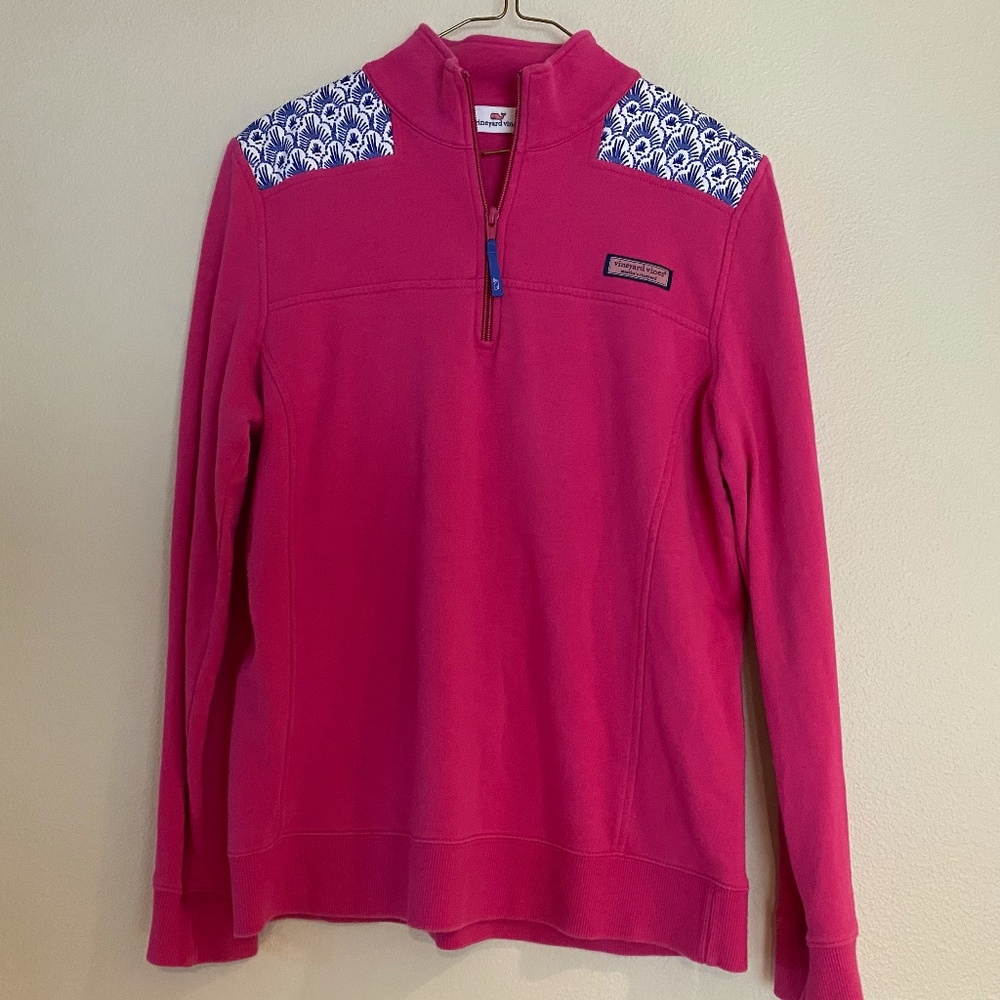 Vineyard Vines | Hot Pink & Patterned Shep Shirt | Women's S